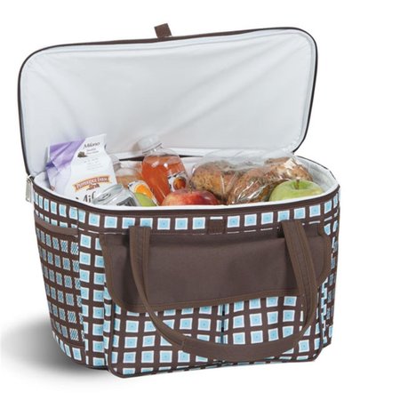 PICNIC PLUS Avanti Cooler Tote - Insulated Leak Proof Picnic Basket Cooler, Blue Oyster PI392811